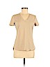 Lafayette 148 New York Tan Short Sleeve T-Shirt Size M - photo 1