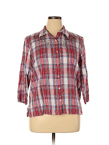 Alfred Dunner Long Sleeve Button-Down Shirt (view 1)