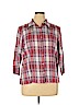 Alfred Dunner Red Long Sleeve Button-Down Shirt Size 16 - photo 1