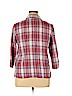 Alfred Dunner Red Long Sleeve Button-Down Shirt Size 16 - photo 2