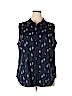 Croft & Barrow Plus Blue Sleeveless Top Size 2X - photo 1