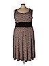 Perceptions Woman Brown Casual Dress Size 24 - photo 1