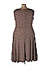 Perceptions Woman Brown Casual Dress Size 24 - photo 2