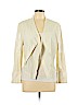 BCBGMAXAZRIA 100% Polyester Ivory Faux Leather Jacket Size L - photo 1