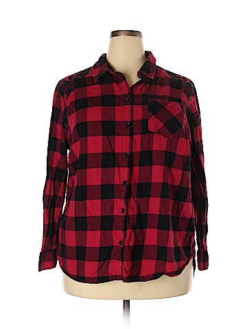 Faded Glory Long Sleeve Button-Down Shirt (view 1)