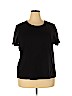 Kate Hill 100% Cotton Black Short Sleeve T-Shirt Size 3X - photo 1