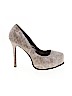 Shoedazzle Gray Heels Size 10 - photo 1