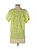 MICHAEL Michael Kors 100% Cotton Green Short Sleeve Blouse Size XS - photo 2