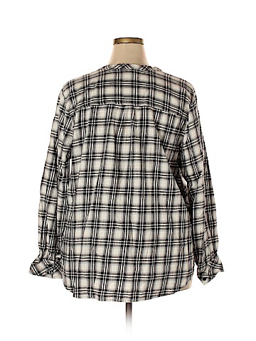 Fashion Bug Long Sleeve Button-Down Shirt (view 2)