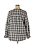 Fashion Bug 100% Cotton Black Long Sleeve Button-Down Shirt Size 2X - photo 2