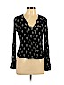 Mossimo 100% Rayon Black Long Sleeve Blouse Size L - photo 1