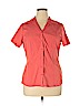 Croft & Barrow Pink Short Sleeve Button-Down Shirt Size XL - photo 1