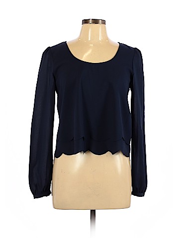Double Zero Long Sleeve Blouse (view 1)