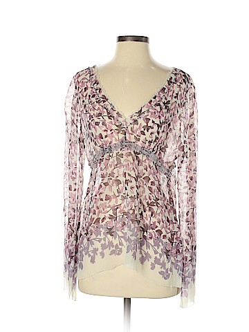 Elie Tahari Long Sleeve Silk Top (view 1)