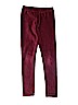 Crewcuts Solid Burgundy Leggings Size 8 - photo 1