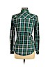 Zara 100% Cotton Green Long Sleeve Button-Down Shirt Size S - photo 2