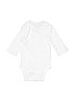 Wonder Nation 100% Cotton White Long Sleeve Onesie Size 3-6 mo - photo 2