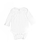 Wonder Nation 100% Cotton White Long Sleeve Onesie Size 3-6 mo - photo 1