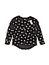 Old Navy 100% Cotton Print Black Long Sleeve Blouse Size 8 - photo 1