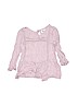 Old Navy 100% Cotton Solid Pink Long Sleeve Blouse Size M (youth) - photo 1