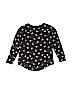Old Navy 100% Cotton Print Black Long Sleeve Blouse Size 8 - photo 2