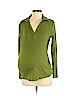 Oh Baby By Motherhood 100% Cotton Green Long Sleeve Top Size S - photo 1