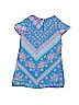 Rare Editions 100% Polyester Print Blue Short Sleeve Blouse Size 2T - photo 2