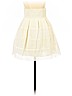 Aqua 100% Polyester Ivory Casual Skirt Size S - photo 1