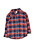Carter's 100% Cotton Checkered-gingham Orange Long Sleeve Button-Down Shirt Size 2T - photo 1