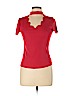 Shein Red Short Sleeve Blouse Size L - photo 1