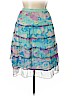 Cynthia Cynthia Steffe 100% Silk Blue Silk Skirt Size 14 - photo 2