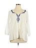Old Navy 100% Cotton White 3/4 Sleeve Blouse Size XXL - photo 1