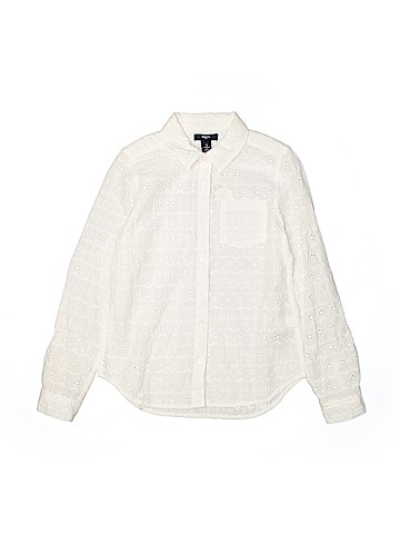Gap Kids Outlet Long Sleeve Button-Down Shirt (view 1)
