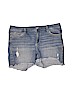 Seven7 Blue Denim Shorts Size 16 - photo 1