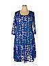 Chetta B Blue Casual Dress Size 20W - photo 1