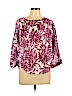Ann Taylor LOFT 100% Cotton Pink Long Sleeve Blouse Size L (petite) - photo 1