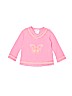 The Children's Place 100% Cotton Solid Pink Long Sleeve T-Shirt 12-18 MO / 18 MO - photo 1