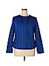 INC International Concepts Blue Jacket Size 0X - photo 1