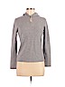 Neiman Marcus 100% Cashmere Gray Pullover Hoodie Size M - photo 1