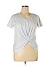 Unbranded 100% Cotton White Short Sleeve Top Size XL - photo 1