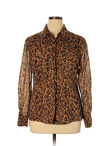 Dana Buchman Long Sleeve Button-Down Shirt (view 1)