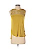 H&M 100% Viscose Gold Sleeveless Top Size S - photo 1