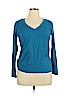 Ambiance Apparel Teal Pullover Sweater Size 2X - photo 1