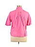 Talbots 100% Cotton Pink Short Sleeve Blouse Size XL - photo 2