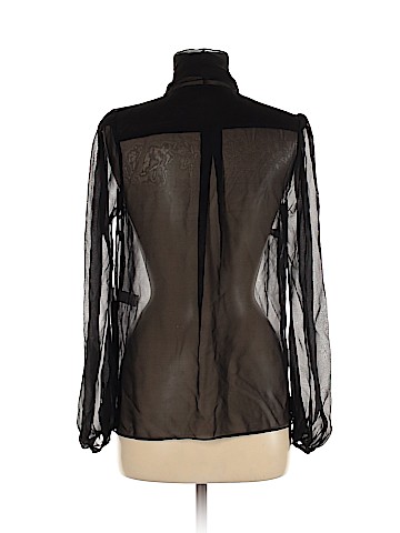 Diane von Furstenberg Long Sleeve Silk Top (view 2)