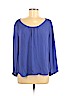 Joie 100% Silk Blue Long Sleeve Silk Top Size M - photo 1