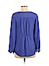Joie 100% Silk Blue Long Sleeve Silk Top Size M - photo 2