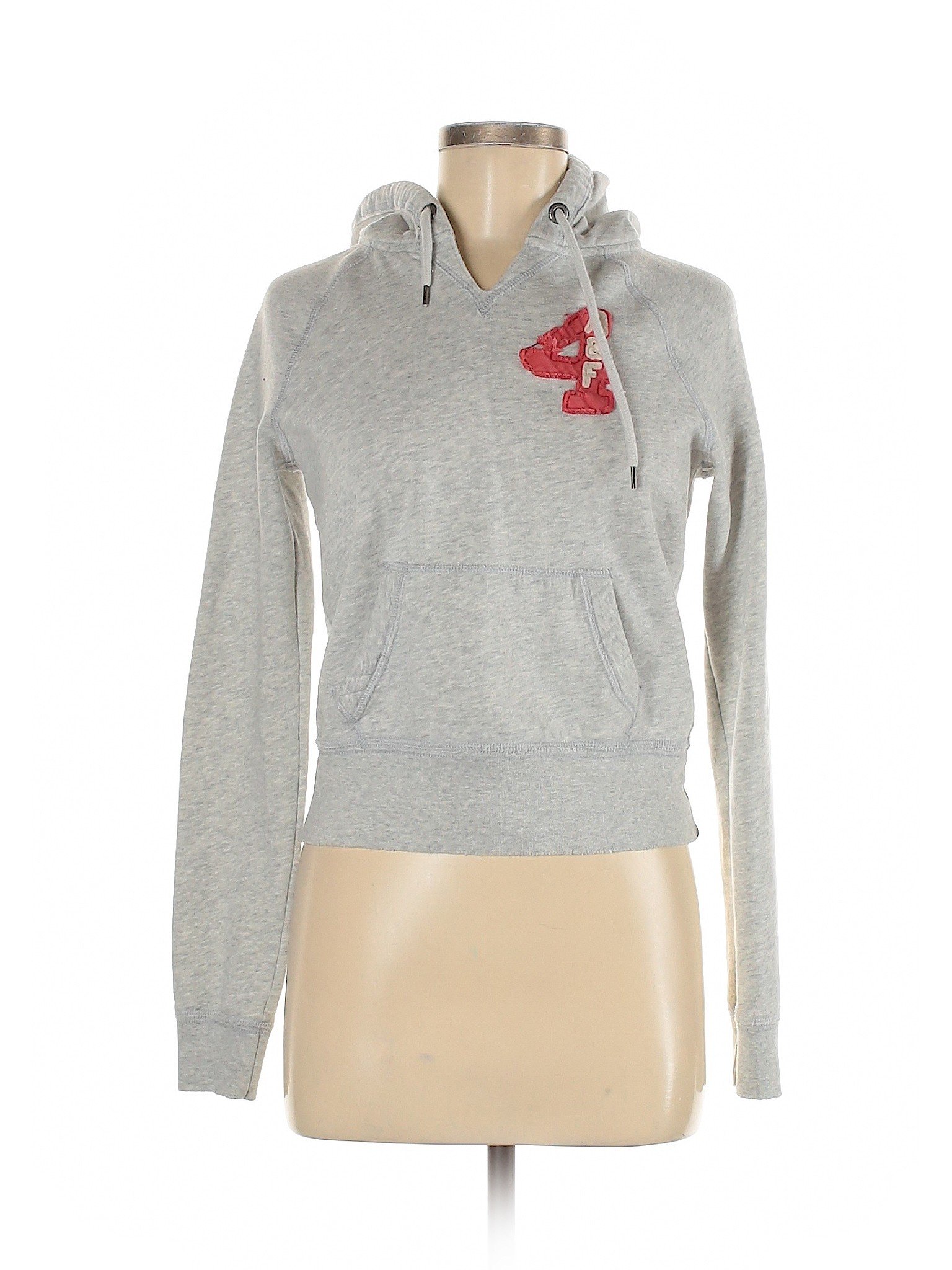 Abercrombie & Fitch Women Gray Pullover Hoodie M | eBay