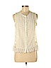 Freeway 100% Polyester Ivory Sleeveless Blouse Size M - photo 1