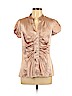 Forever 21 Tan Short Sleeve Top Size L - photo 1